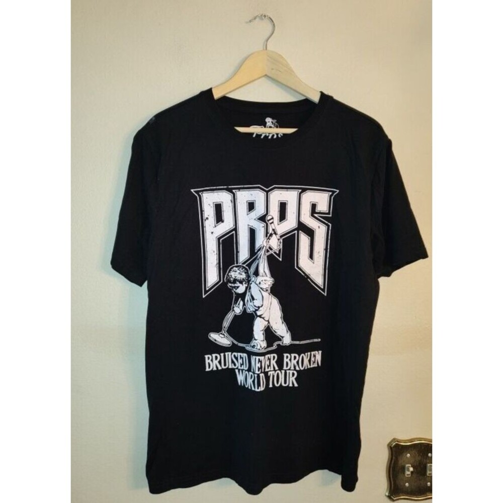 Men's PRPS Graphic 100% Cotton Black White T Shirt Size XL